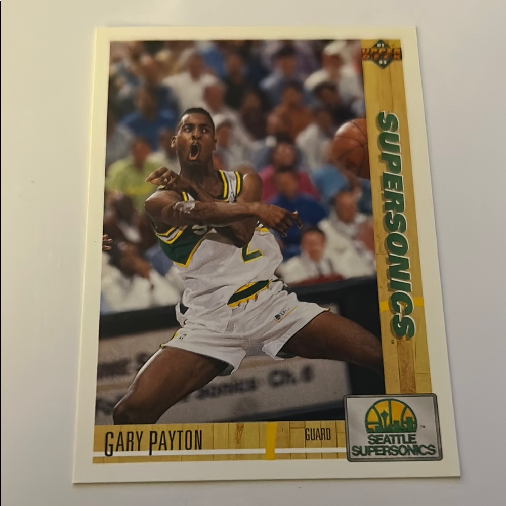 Gary Payton Seattle SuperSonics NBA Basketball Card